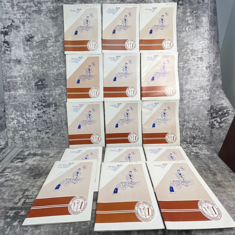 Gun Pro Study Unit Course Books North American Correspondence Schools Lot of 15